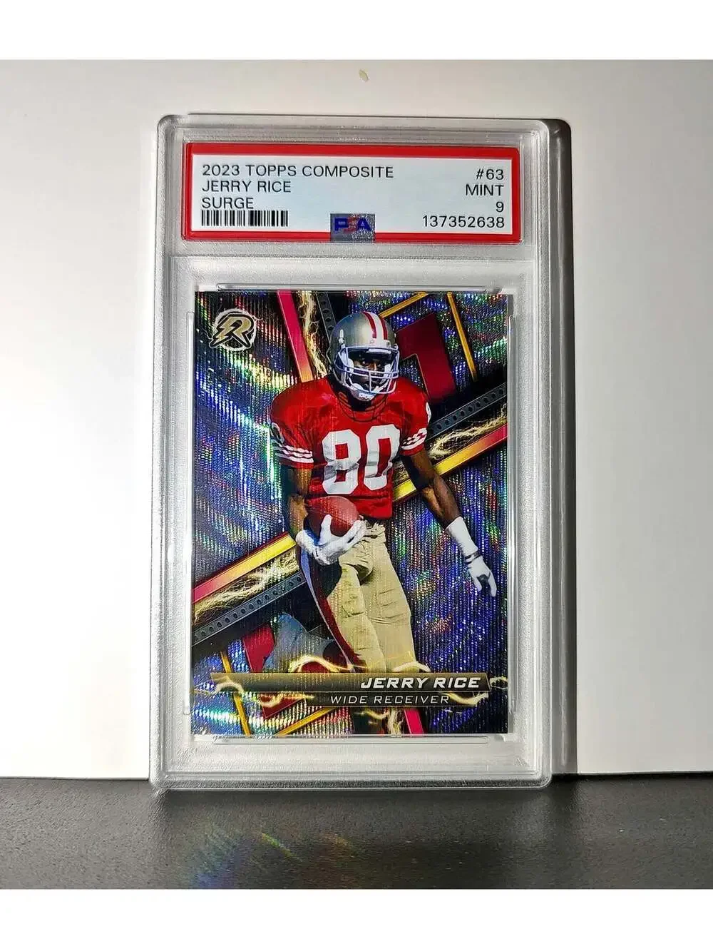 Jerry Rice 2023 Topps 244/249 Resurgence #63 Surge PSA 9 Mint